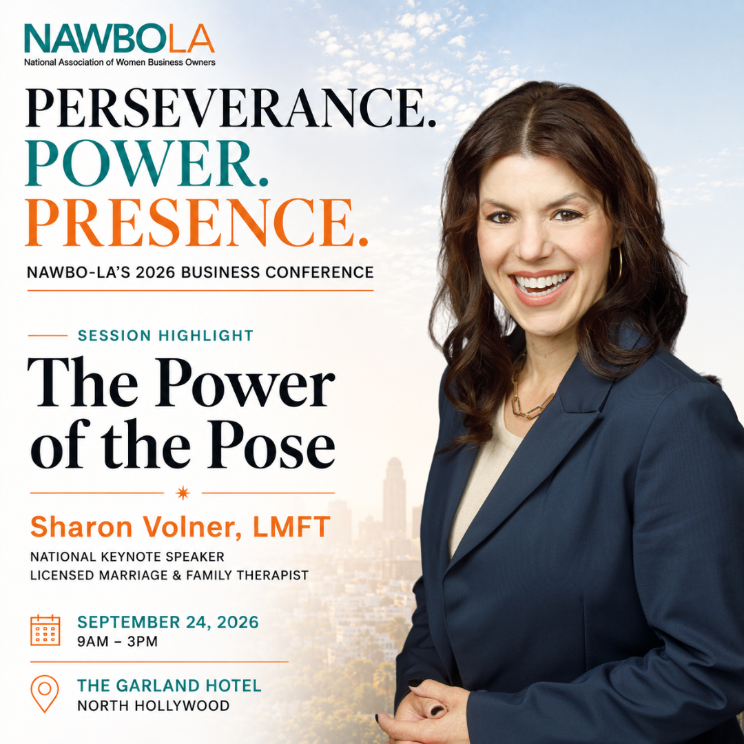 Session highlight, The Power of the Pose with Sharon Volner, LMFT, national keynote speaker