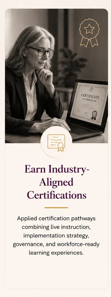 Earn Industry-Aligned Certifications